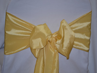 Yellow Taffeta Sash